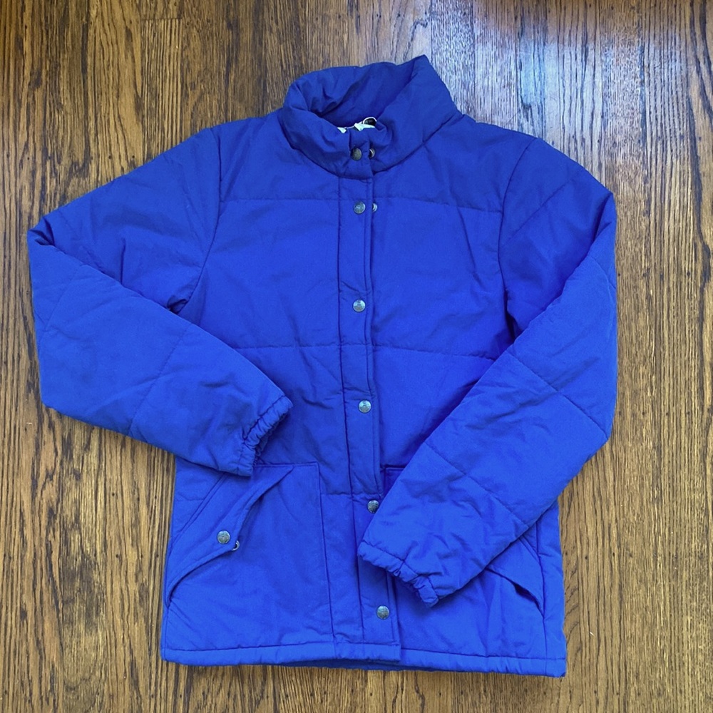 REI co-op Alpine Vintage Style Insulated Parka Jacket Small Blue